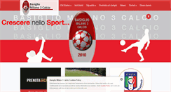 Desktop Screenshot of basigliomilano3calcio.it